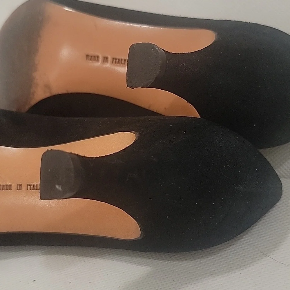 SALVATORE FERRAGAMO BLACK SUEDE 2-3/4